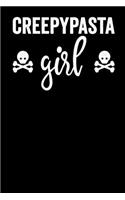 Creepypasta Girl: Blank Lined Notebook Journal - gift for Horror story lovers