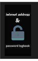 Internet Address & Password Logbook