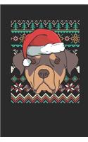 Ugly Christmas - Rottweiler: Dotted Bullet Grid Notebook / Journal (6 X 9) - Christmas Gift for Kids, Teens, Mom And Dad