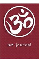 Om (Aum) Yoga Journal, Buddhist Notebook 100 Pages 7 x 10 Ruled Notebook