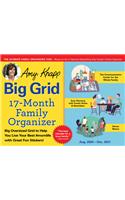 2021 Amy Knapp's Big Grid Family Organizer Wall Calendar: August 2020-December 2021