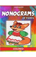 Nonograms of Foxes: Colored Griddlers- Exclusive and High-Quality Japanese Nonograms - Hanjie Griddlers Nonograms(Japanese Crossword / Nonogram / Griddlers / Picross / Hanjie Logic Puzzles)