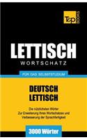 Lettischer Wortschatz für das Selbststudium - 3000 Wörter