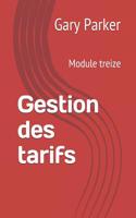 Gestion Des Tarifs