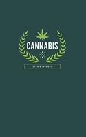 Cannabis Strain Journal: Marijuana Cannabis Review Journal Weed Leaf Notebook for 120 Record Keeper