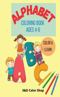 Alphabet coloring book: age 4-6