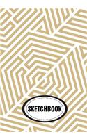 Sketchbook: Geometric pattern: 110 Pages of 7" x 10" Blank Paper for Drawing (Sketchbooks)