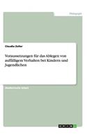 Voraussetzungen für das Ablegen von auffälligem Verhalten bei Kindern und Jugendlichen