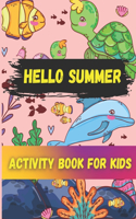hello summer activity book for kids