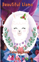 Beautiful Llama Coloring Book teenagers