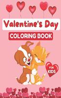 Valentine's Day Coloring Book for Kids: Coloring Book for Girls and Boys Ages 2-5, 30 Cute Images: Cats, Rabbit, Butterfly, Elephant, Flowers, Hearts and More Funny Illustrations to Enjoy.