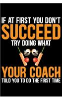 If At First You Don't Succeed Try Doing What Your Coach Told You To Do The First Time