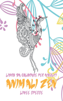 Libro da colorare per adulti - Linee spesse - Animali Zen