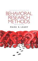 Introduction to Behavioral Research Methods Plus Mysearchlab with Etext -- Access Card Package