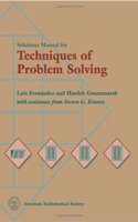 Solution Manual for Techniques of Problem Solving