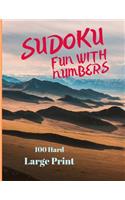 Sudoku 100 Large Print: Fun With Numbers, Hard