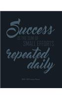 Success is the sum of small efforts Repeated Daily: Teacher Planner - Weekly & Monthly Lesson Agenda with 12 Month - July to June - Daily Organizer and Calendar.