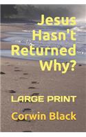 Jesus Hasn't Returned Why?: Large Print