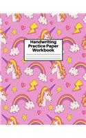 Handwriting Practice Paper Workbook