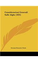 Considerazioni Generali Sulle Alghe (1835): (Italian)