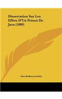 Dissertation Sur Les Effets D'Un Poison de Java (1809)