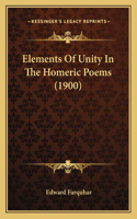 Elements Of Unity In The Homeric Poems (1900)