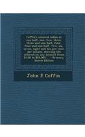Coffin's Interest Tables at One-Half, One, Two, Three, Three-And-One-Half, Four, Four-And-One-Half, Five, Six, Seven, Eight and Ten Per-Cent. Per Annum, Showing the Interest on Any Amount from $1.00 to $10,000 ..