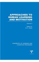 Handbook of Learning and Cognitive Processes (Volume 3)