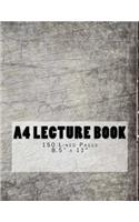 A4 Lecture Book 150 Lined Pages 8.5" x 11": Digital Design