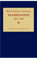 Meigs County, Tennessee, Marriages 1851-1865
