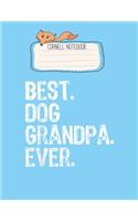 Cornell Notebook: Best Dog Grandpa Ever Gift Funny Christmas Pretty Cornell Notes Notebook for Work Marble Size College Rule Lined for Student Journal 110 Pages of 8.