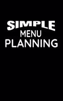 Simple Menu Planning