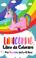 Unicorno Libro da Colorare Per Bambini dai 4-8 Anni