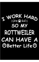 I Work Hard So My Rottweiler Can Have A Better Life