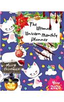 The Ultimate Merry Christmas Unicorn Monthly Planner Year 2020