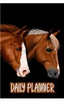 Daily Planner: Chestnut Horses - Undated Daily To Do List - Makes the Perfect Gift for Any Horse Lover!