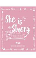 2020 Planner She Is Strong Proverbs 31: 25: 2020 Weekly And Monthly Planner, January To December Agenda, Organizer, Diary, Women, Girls