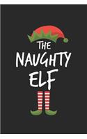 Funny Naughty Elf Christmas Notebook Gift