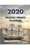 Profile Prints Planner 2020: The Golden Hind 1577. 8.5" x 11" Dated weekly Illustrated planner/ planning calendar for 2020. 2 pages per week. Maritime History