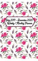 July 2019 - December 2020 Weekly / Monthly Planner