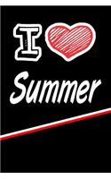 I Love Summer: Blood Sugar Diet Diary Journal Log Featuring 120 Pages 6x9