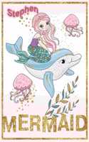 Stephan Mermaid: Wide Ruled Composition Book Diary Lined Journal