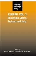 Language Planning and Policy in Europe, Vol. 3