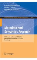 Metadata and Semantics Research