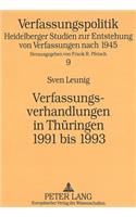 Verfassungsverhandlungen in Thueringen 1991 bis 1993