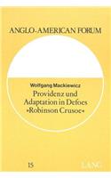 Providenz Und Adaptation in Defoes «Robinson Crusoe»
