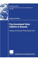Post-Investment Value Addition to Buyouts