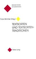 Textsorten Und Textsortentraditionen