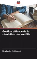 Gestion efficace de la résolution des conflits