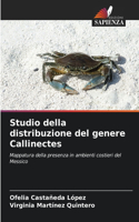 Studio della distribuzione del genere Callinectes